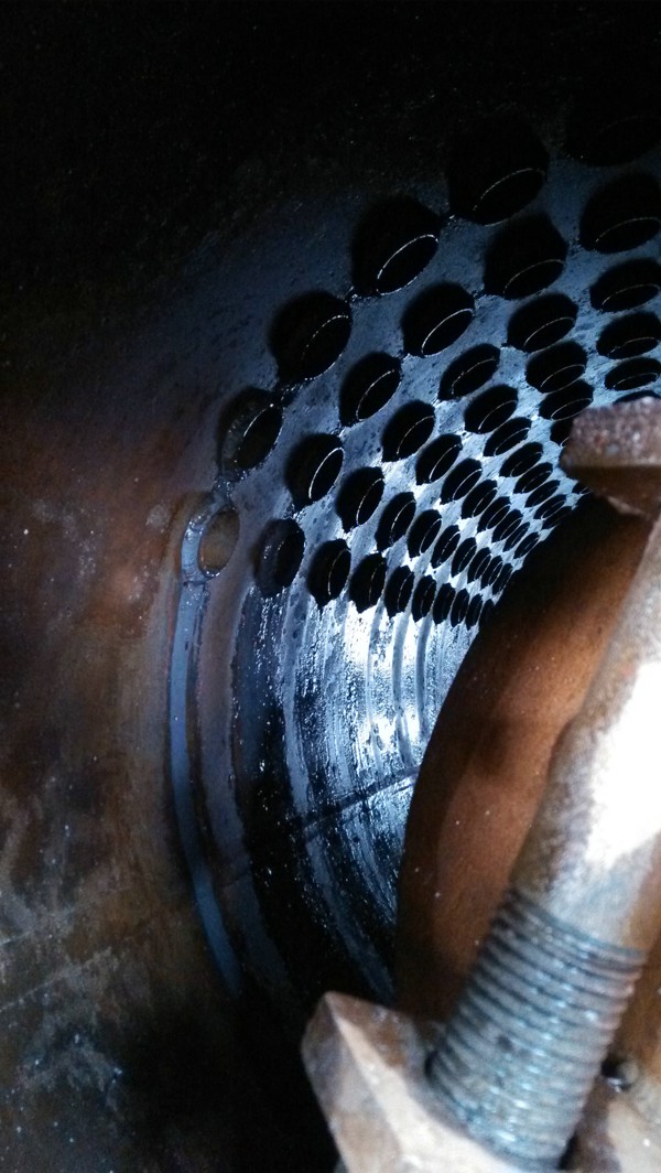 锅炉清洗前后对比